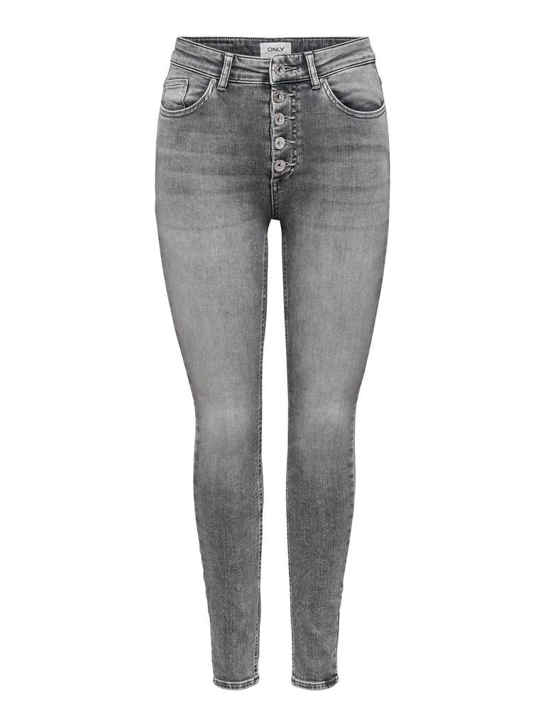 ONLY Damen Jeans ONLBLUSH HW BUTTON SK REA0918 TALL NOOS