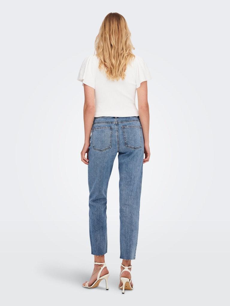 ONLY Damen Jeans ONLEMILY HW ST CR ANK RW BTN MAE06 NOOS