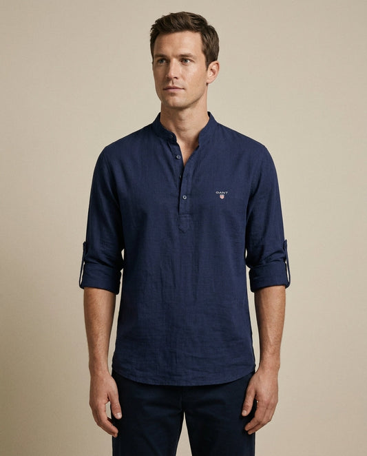 GANT® Nolan Premium Leinen-Henley